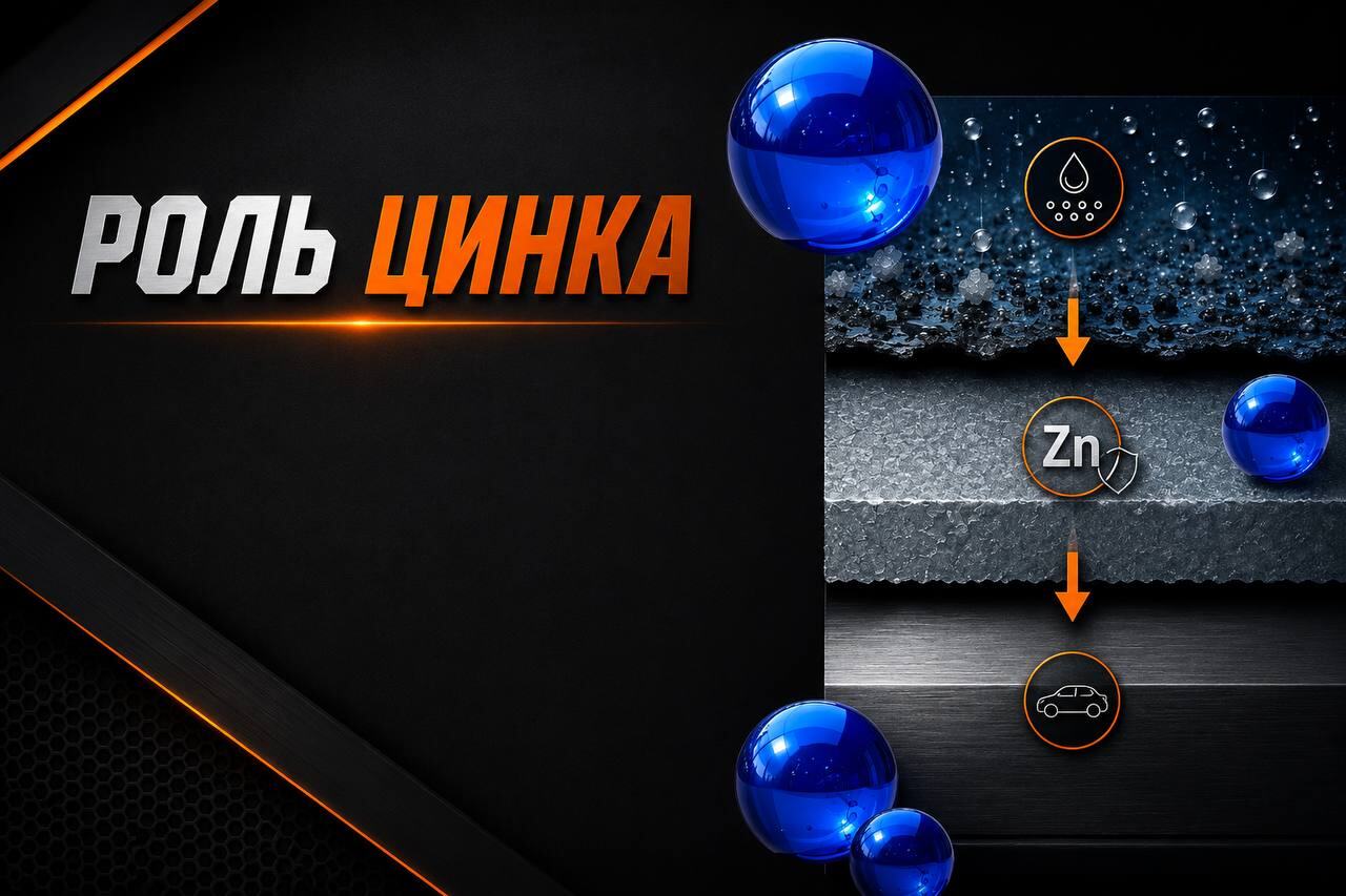 Схема работы цинкового грунта и финишного антикоррозийного покрытия